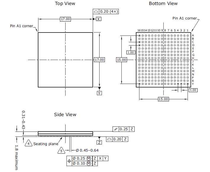 VSC8575XKS-14 Dimensions Drawing